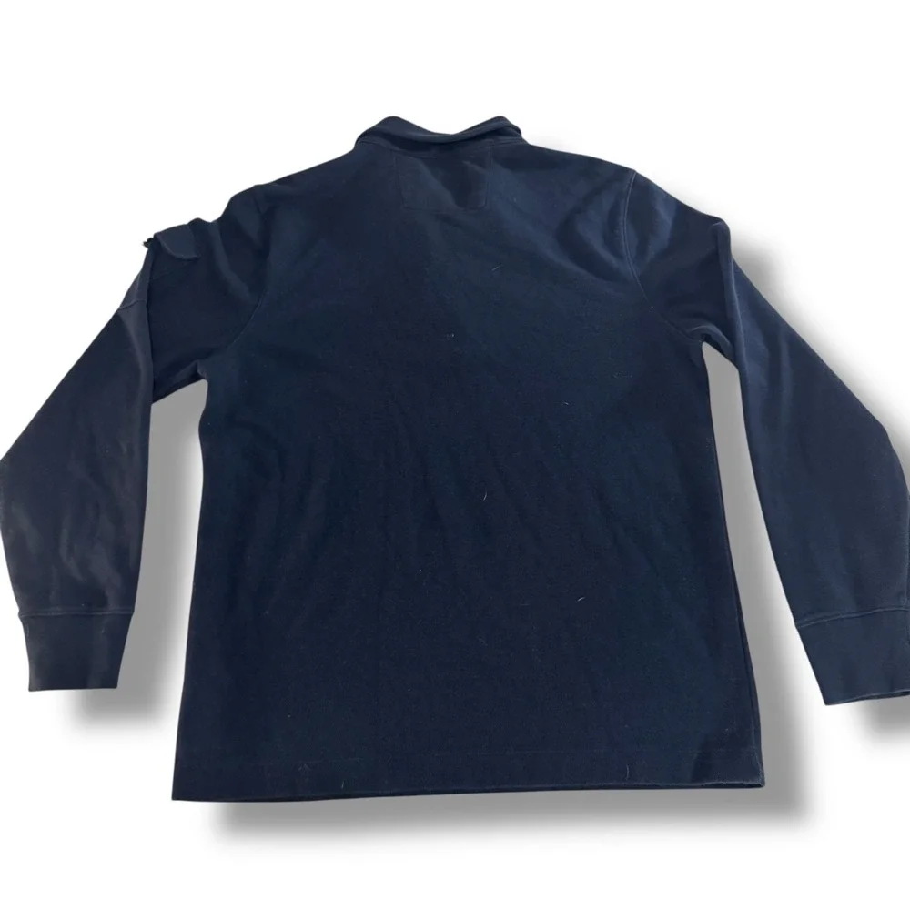 Banana Republic Navy Quarter Zip Pullover Large Classic Casual‎